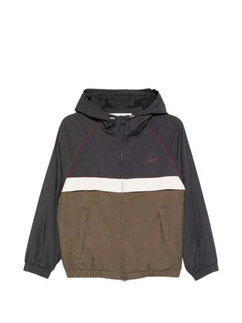 Dunst Dunst Hooded Colour-block Windbreaker