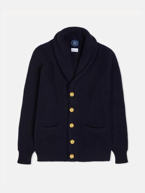 J. PRESS MADE-IN-SCOTLAND LAMBSWOOL BLAZER CARDIGAN