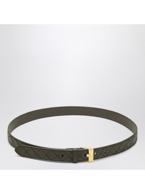 Bottega Veneta Bottega Veneta Women Cipresso-Colored Watch Belt In Intrecciato