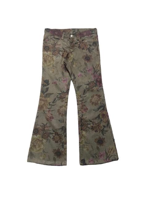 Other Designers Tornado Mart Floral Flare Jeans
