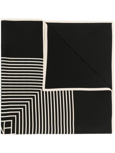 Totême Toteme Women Monogram Silk Scarf