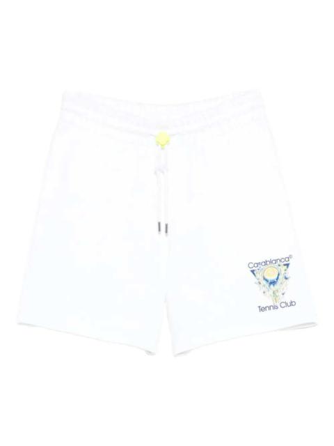 CASABLANCA Casablanca Men Men`S White Cotton Loopback Shorts