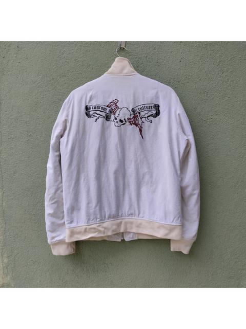 Other Designers Japanese Brand - Vintage Custom Culture Embroidery Skulls Zipper Ups Jacket