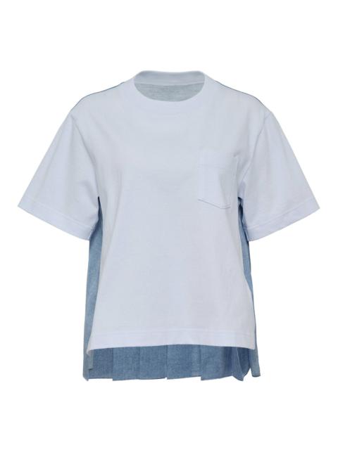 sacai Denim X Cotton Jersey T-Shirt