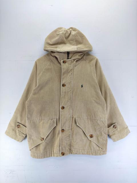 Other Designers Vintage Polo Ralph Lauren Cuduroy Hoodie Jacket Zipper