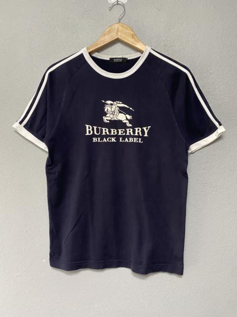 Burberry Burberry ringer tee big logo black label B3