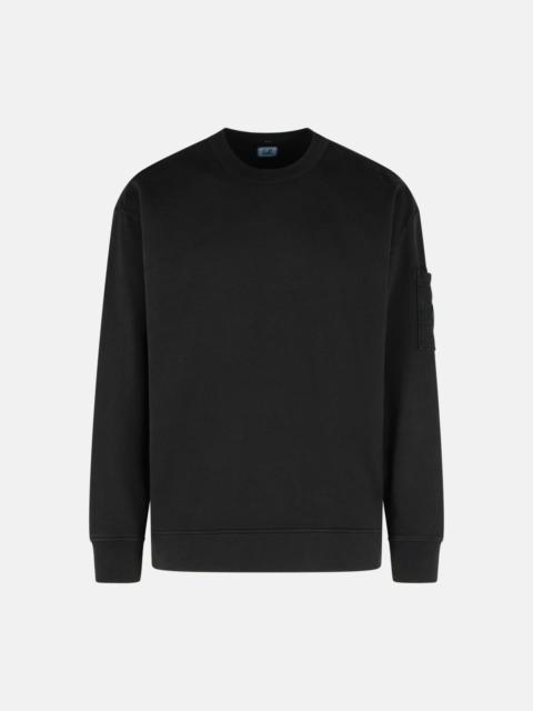 C.P. Company 'EMERIZED' BLACK COTTON SWEATSHIRT