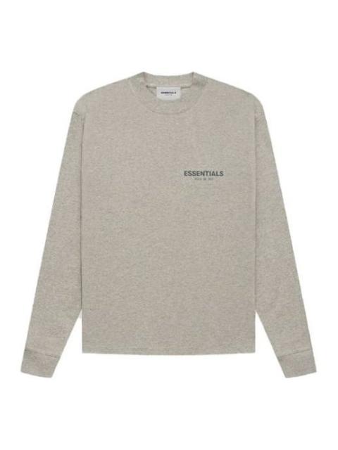 ESSENTIALS Fear of God Essentials FW21 Long Sleeve Tee Dark Heather Oatmeal FOG-FW21-190