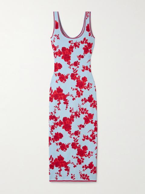 CAROLINA HERRERA Silk-jacquard Midi Dress