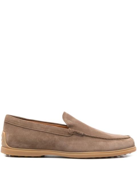Tod's Tod's Men Suede Loafers With Rubber Sole