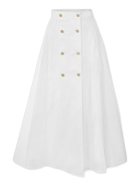 CAROLINA HERRERA Button Midi Skirt