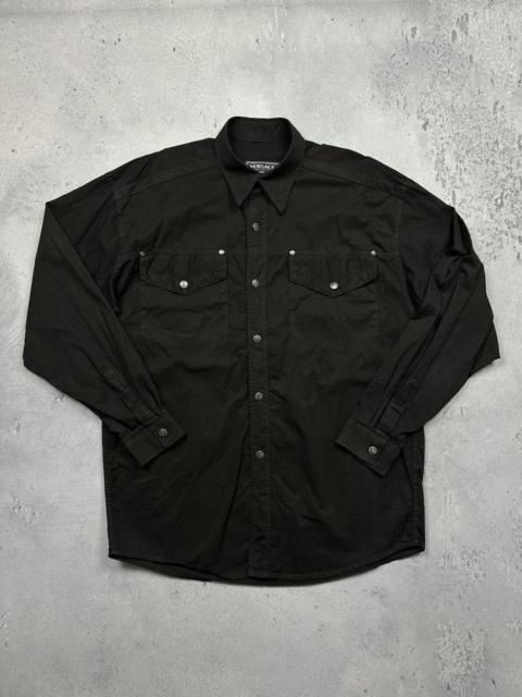 VERSACE JEANS COUTURE Vintage Versace Bondage Long Sleeve Rare Archive Shirt Lux