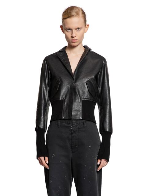 MM6 Maison Margiela Leather Sports Jacket