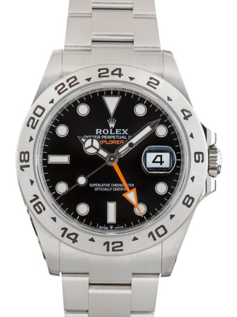 ROLEX Used Rolex Explorer II Black Dial Ref 226570 24-Hour bezel