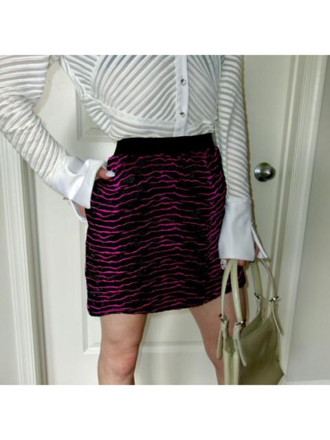 BALENCIAGA Balenciaga Women's Purple and Black Skirt