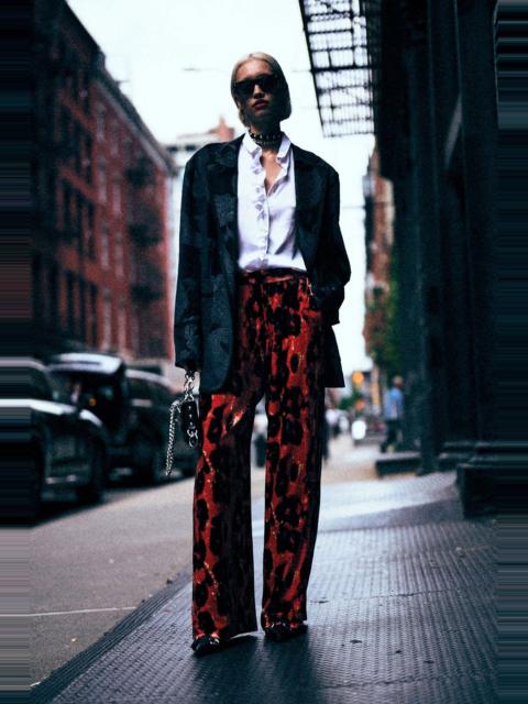 R13 PLEATED WIDE LEG PANT