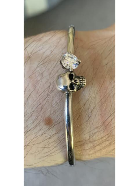 Hysteric Glamour Hysteric Glamour Sterling Silver Swarovski Skull Bracelet