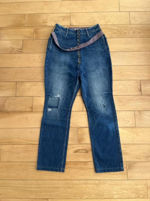 Kapital Kapital Patchwork & Linen Yoke Jeans