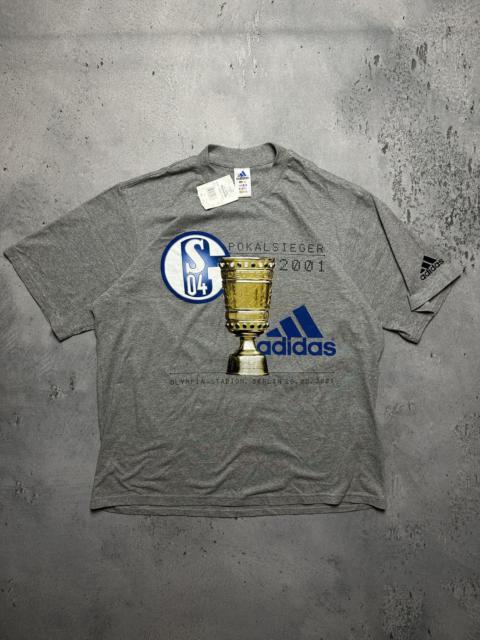 adidas Adidas Schalke 04 Pokalsieger Cup Sieger Vintage T-shirt 00s
