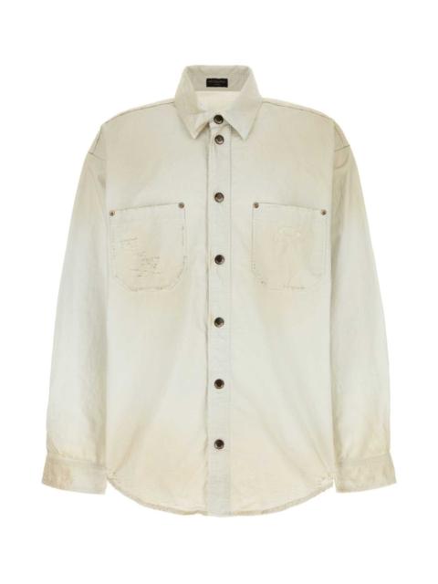 BALENCIAGA Balenciaga Men Sand Poplin Shirt