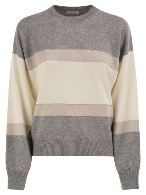 PESERICO Peserico Women Colour-Block Virgin Wool, Silk And Cashmere Jumper