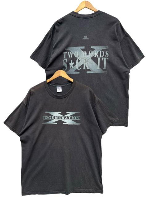 Other Designers Vintage - Vtg 90s X D Generation Two Words Suck It SunFaded Baggy Tees