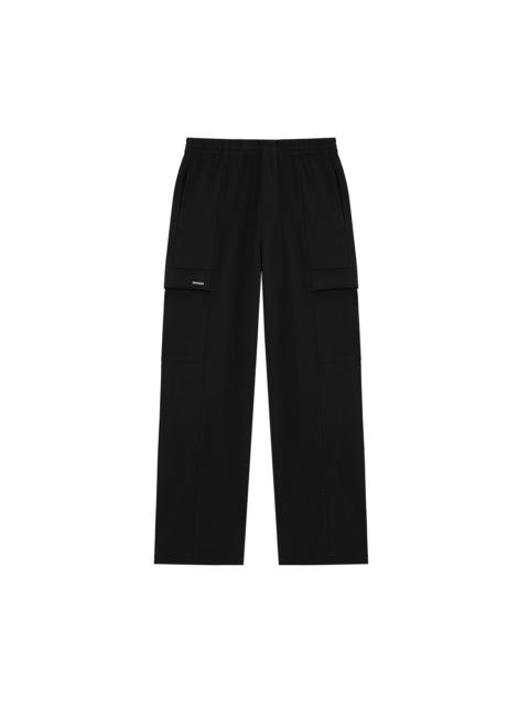 PANGAIA Mens DNA Double Jersey Cargo Trousers - Black