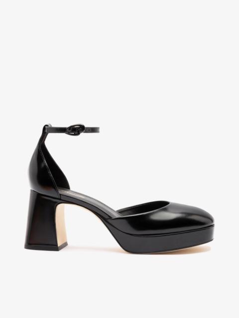 Larroudé Ari Verona Low Pump In Black Box Leather