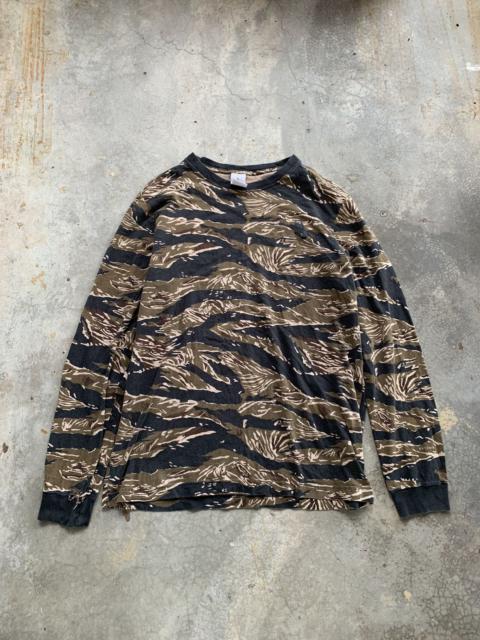 Nike Distressed Nike Lab Tiger Stripes Camo Long Sleeve Tshirt