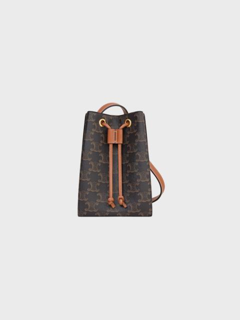 CELINE MICRO SAILOR in TRIOMPHE CANVAS AND CALFSKIN