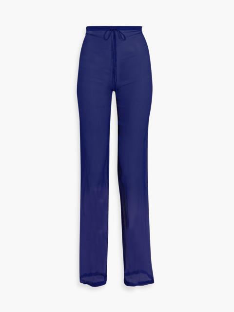 Dries Van Noten Silk-crepon straight-leg pants