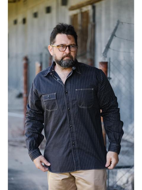 SUGAR CANE SC29585 SUGAR CANE FICTION ROMANCE WORK SHIRT- BLACK WABASH