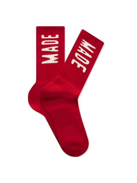 Human Made HM LOGO SOCKS - RED