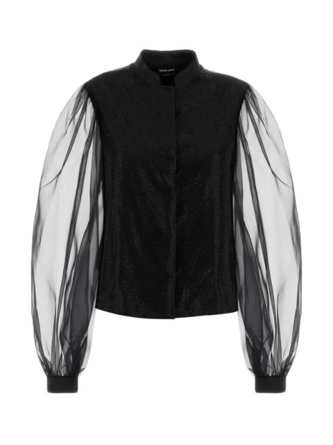 GIORGIO ARMANI Giorgio Armani Women Black Satin Shirt