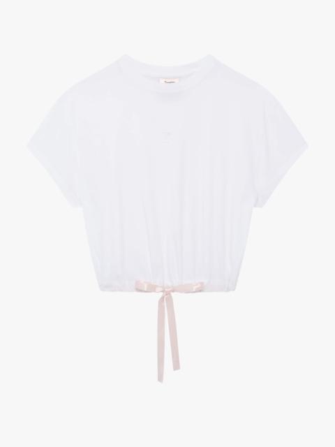 Repetto SATIN RIBBON CROP TOP