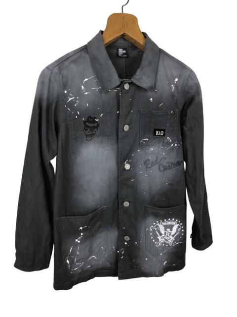Other Designers Japanese Brand - Rad Custom Acid Wash Button Jacket
