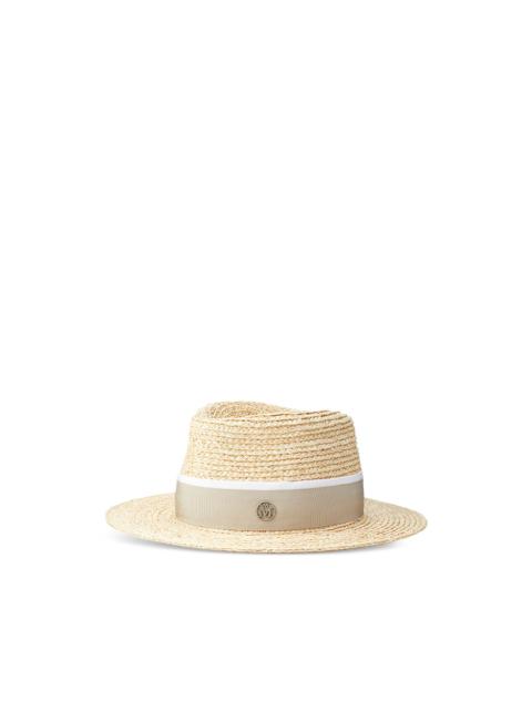 MAISON MICHEL André ribbon-detailed fedora hat