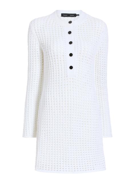 Proenza Schouler Micah Crocheted Mini Dress white