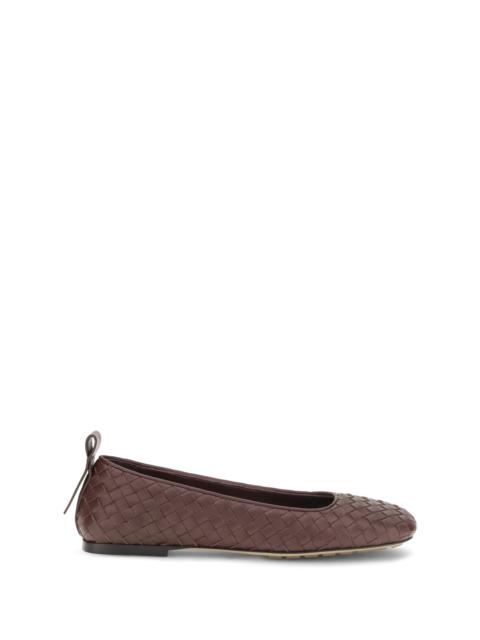 Bottega Veneta Bottega Veneta Charlotte Ballerinas Deep Mahogany