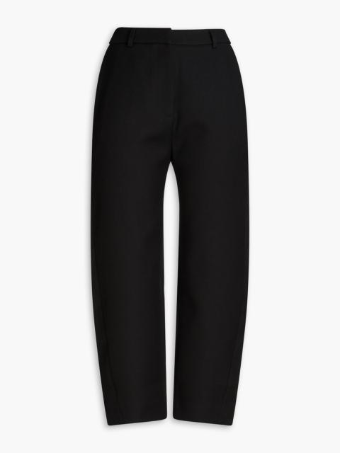 TOTEME Cropped cotton-blend twill tapered pants