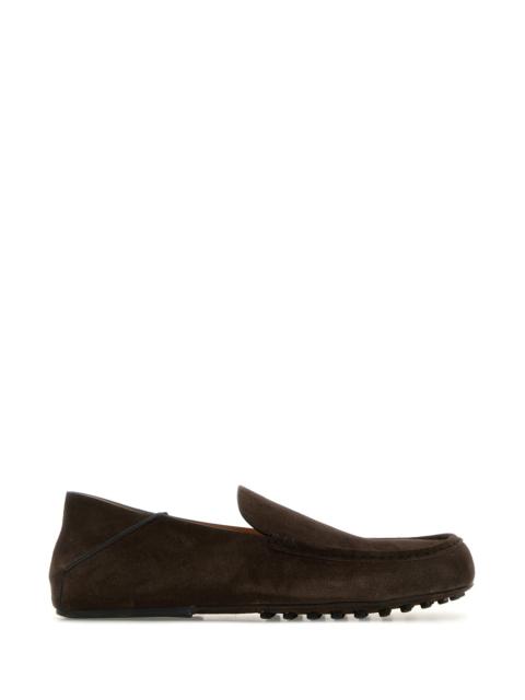 Tod's Brown suede loafers