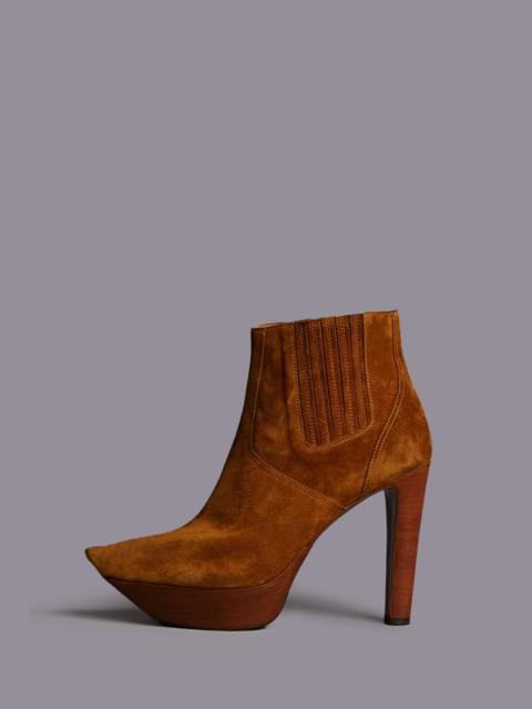 R13 POINTY TOE PLATFORM HEELED BOOT