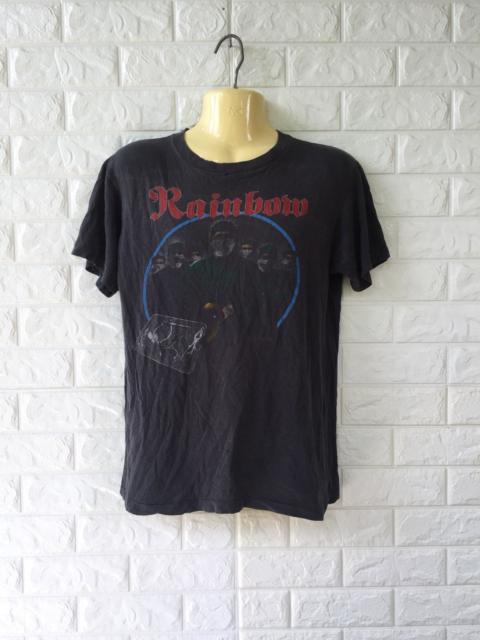 RARE!!! VINTAGE 70s RAINBOW UK METAL BAND TSHIRT