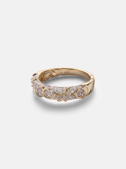 Marina B Ondine 18kt gold ring with diamonds