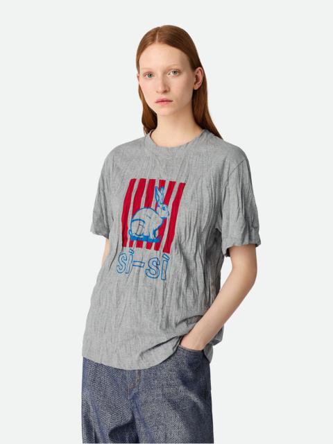 Bottega Veneta Crushed Cotton Printed Jersey T-Shirt