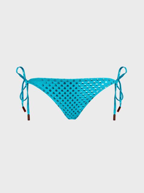 Vilebrequin Women Side Tie Bikini Bottom Relief Sparkling