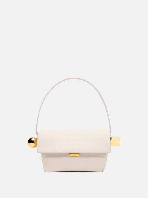 JACQUEMUS LE ROND CARRE LEATHER SHOULDER BAG
