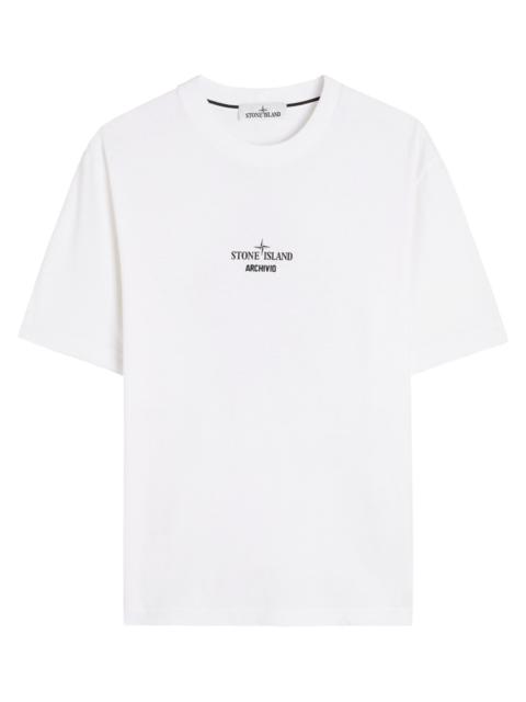 Stone Island Stone Island Archivo Logo-printed Cotton T-shirt