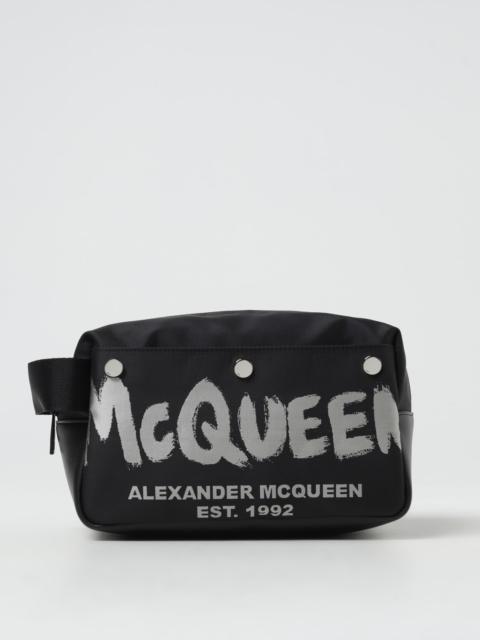 Alexander McQueen Alexander McQueen Graffiti nylon and leather beauty case