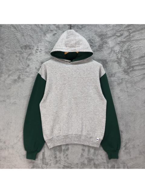 Other Designers Vintage - Russell Athletic Rare Colorblock Pullover Hoodies #4875-37